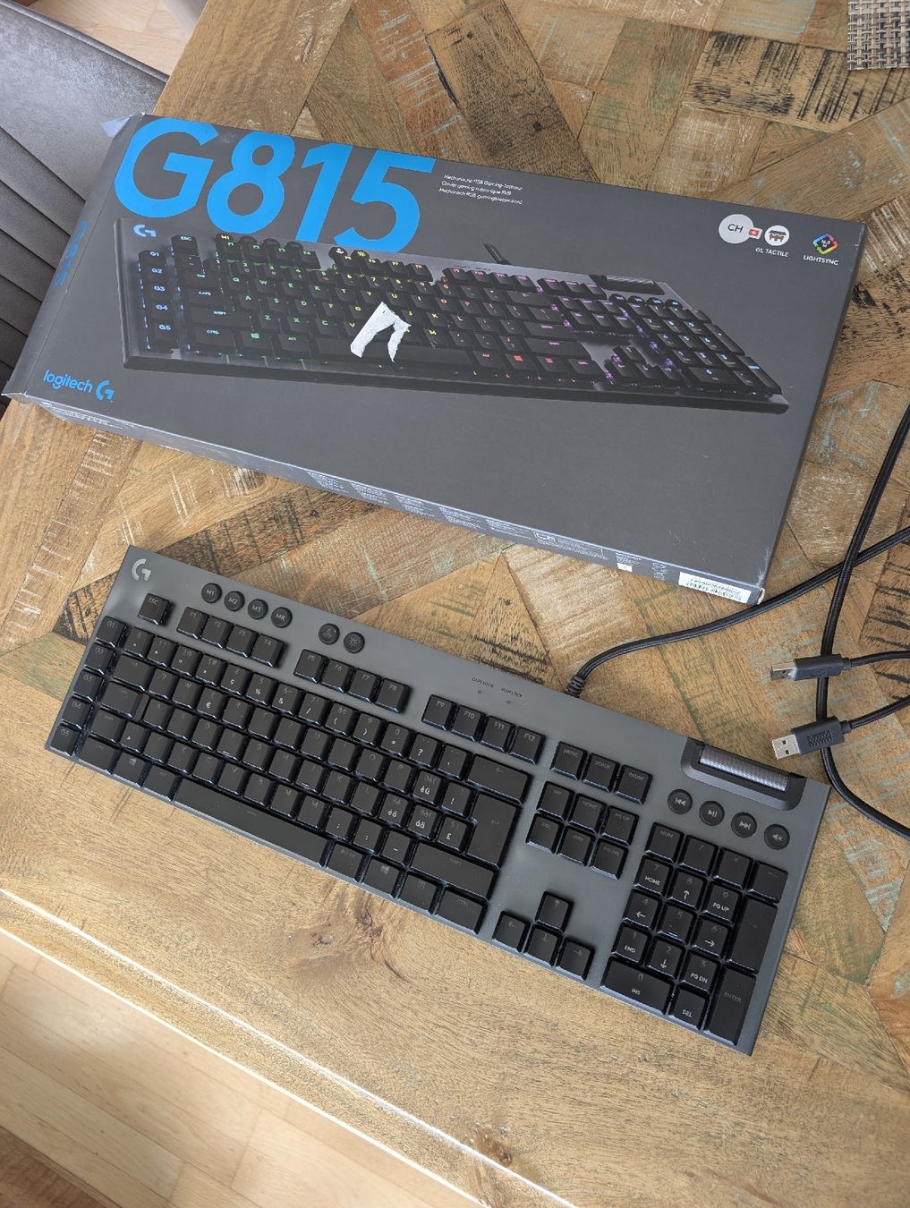 Logitech Tastaturen: Logitech G815 GL Tactile Tastatur Keyboard – Gebraucht aus Uster von letzbrush77