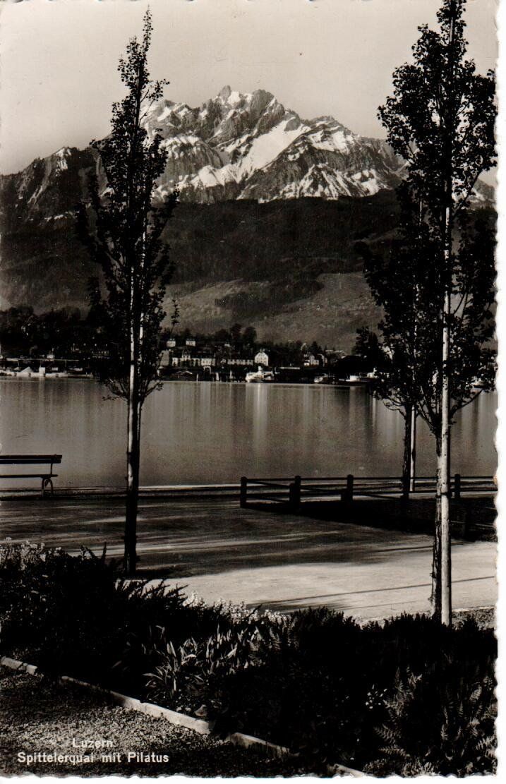 Cartoline postali: Luzern Spittelerquai 1939 – Usato da Wolhusen venduto da Curver9