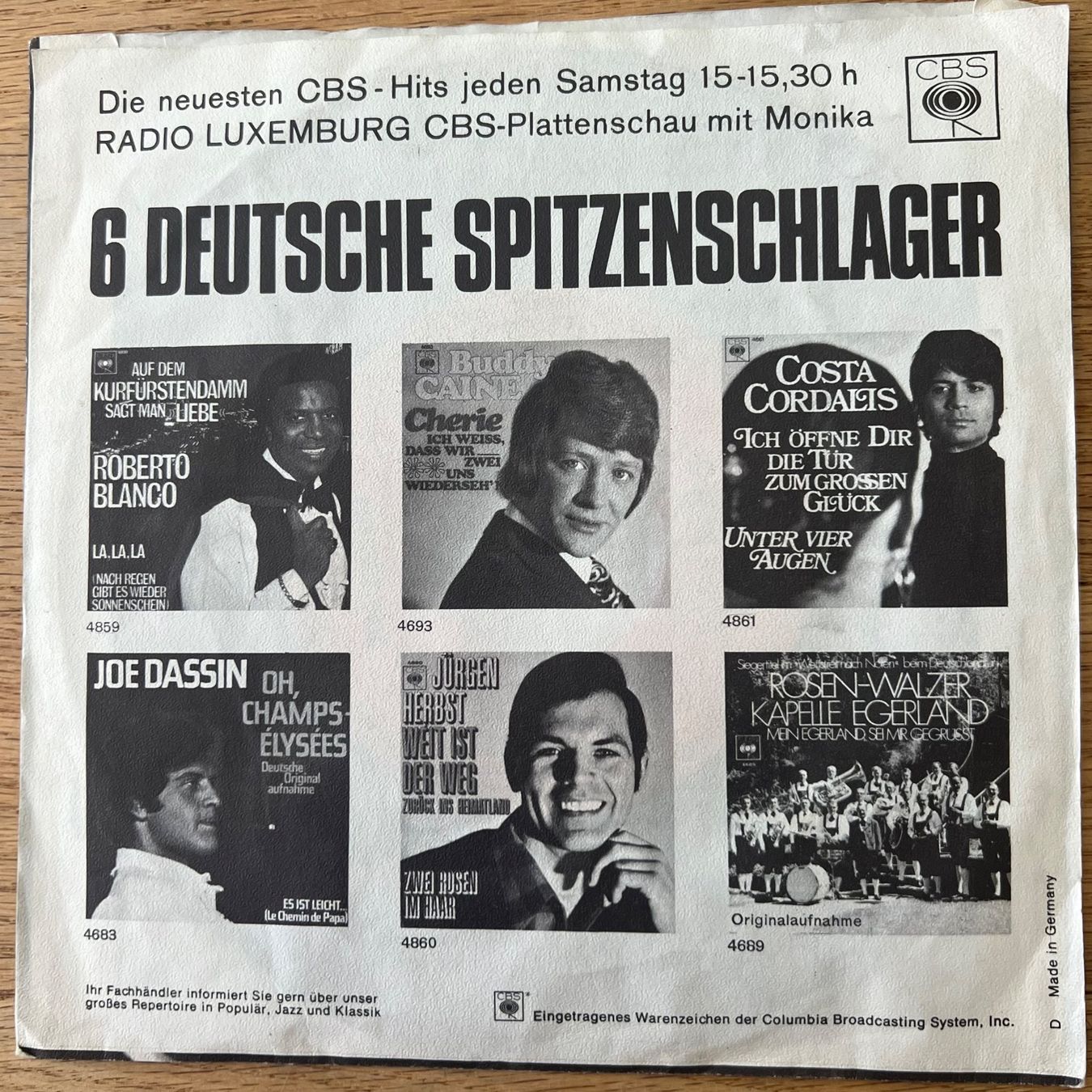 Dischi in vinile: Joe Dassin - Le Chemin De Papa / 1. D-Press. 1969 – Usato da Gais venduto da soundcave57 1