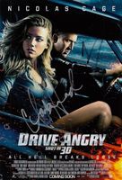 DRIVE ANGRY Nicolas CAGE Amber HEARD / AUTOGRAMME
