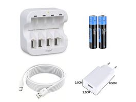 Hixon Charger & 2 x Hixon AAA Lithium Batterie 1100 mWh