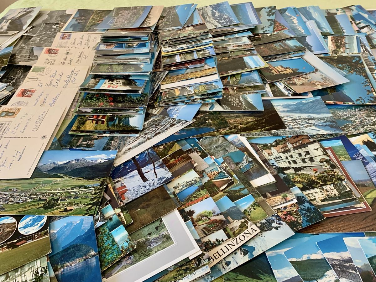 Cartoline postali: XXL Konvolut Schweizer Ansichtskarten, über 1600 Stk. – Usato da Wallisellen venduto da Died 4