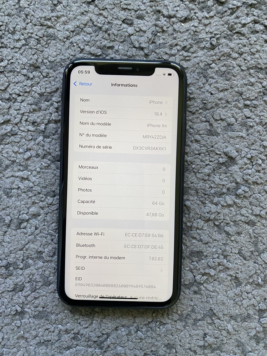 Apple Telefoni cellulari / Smartphones: iPhone XR Noir 64GB - N.6 – Usato da Genève venduto da eth_6qs6 2
