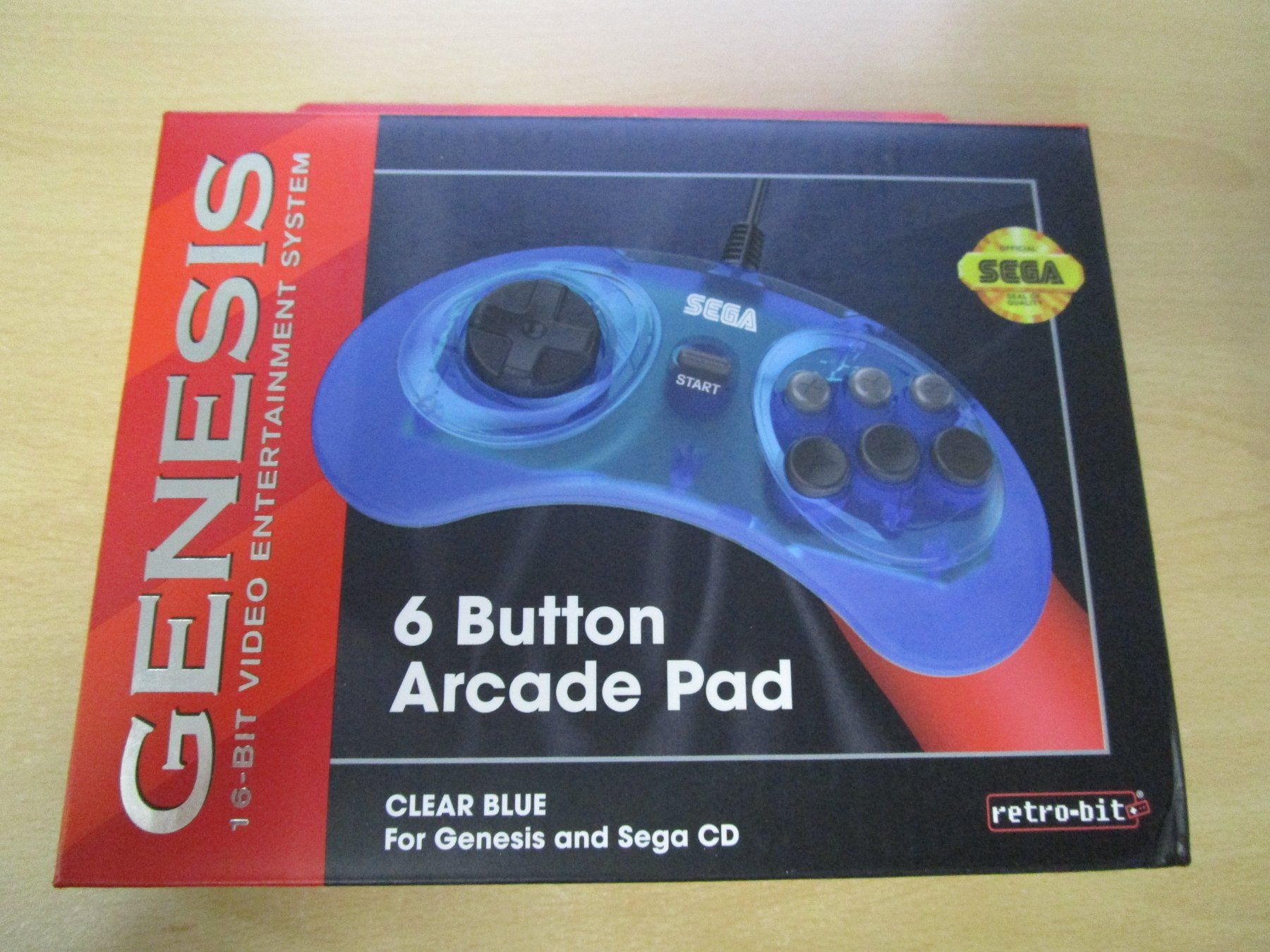 Controller: Sega Mega Drive 6 Button Controller Arcade Pad Neuware MD – Nuovo e nell'imballaggio originale da Goldau venduto da agestuffer