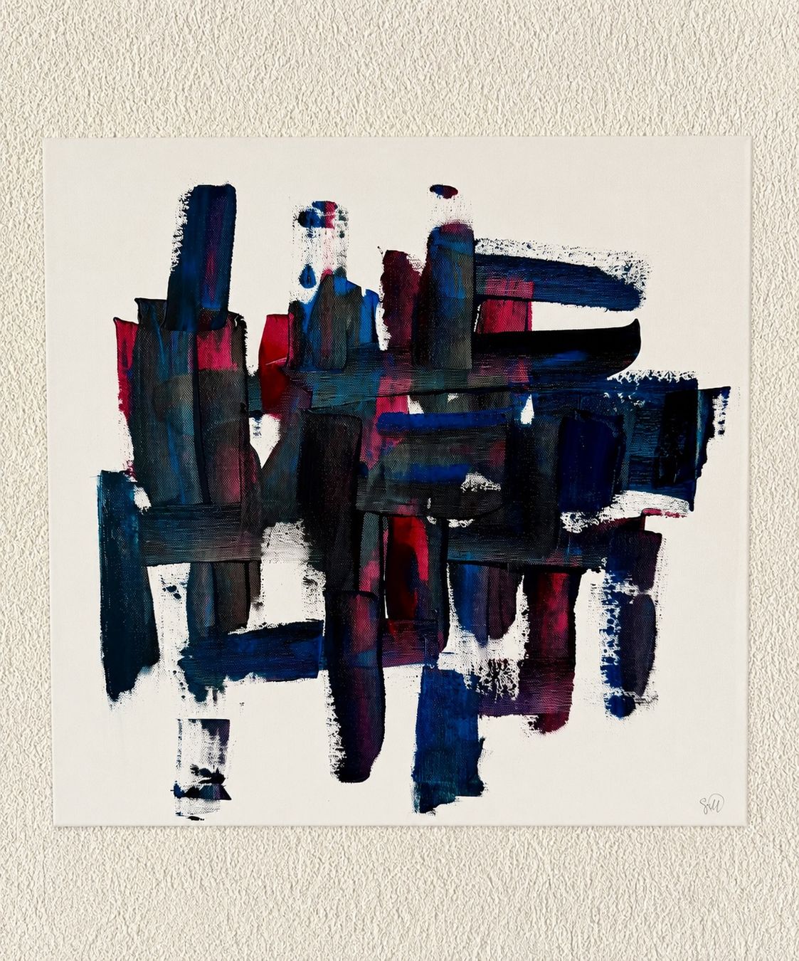 Gemälde: Original Acrylgemälde/Tableau abstrait “Violenza trattenuta” – Neu (gemäss Beschreibung) aus Cugnasco von EmozioniSuTela 1
