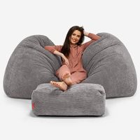 Lounge Pug Riesen Sitzsack Anthrazit
