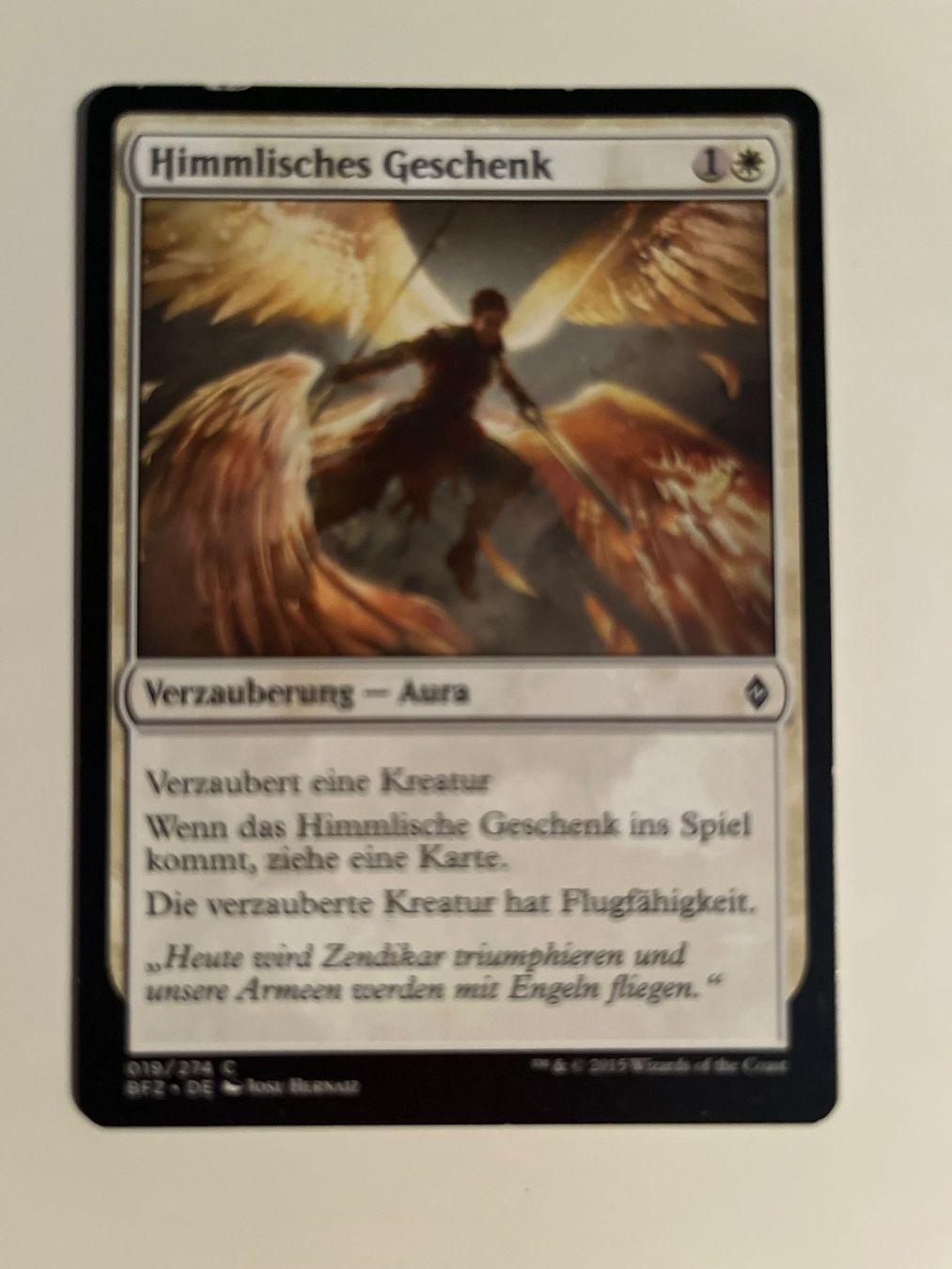 Magic The Gathering Sammelbilder & Trading cards: 1 x Himmlisches Geschenk - Magic: The Gathering - MtG – Gebraucht aus Kriens von Shadi1980