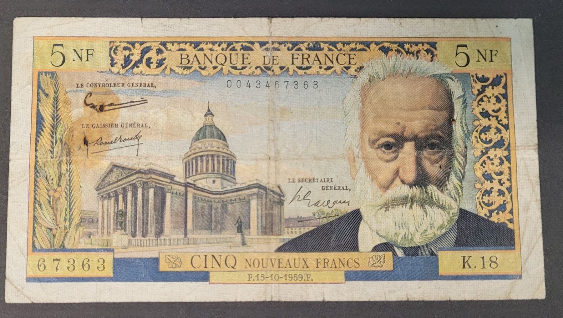 Banconote: 5 NF / FRANKREICH 1959 – Usato da Mumpf venduto da antonio_schweiz_961
