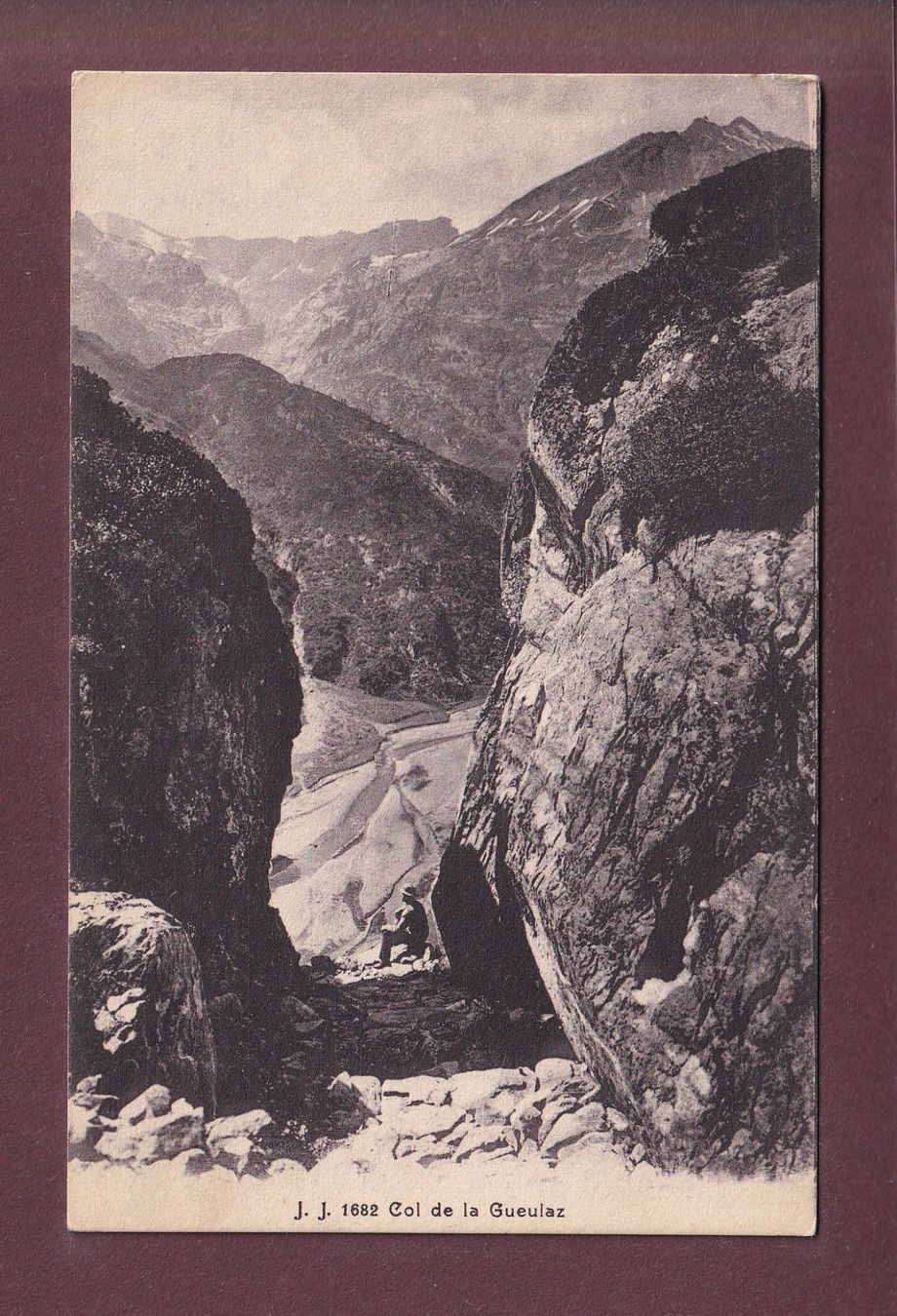Cartoline postali: COL DE LA GUEULAZ - Homme – Usato da Pully venduto da nicecards