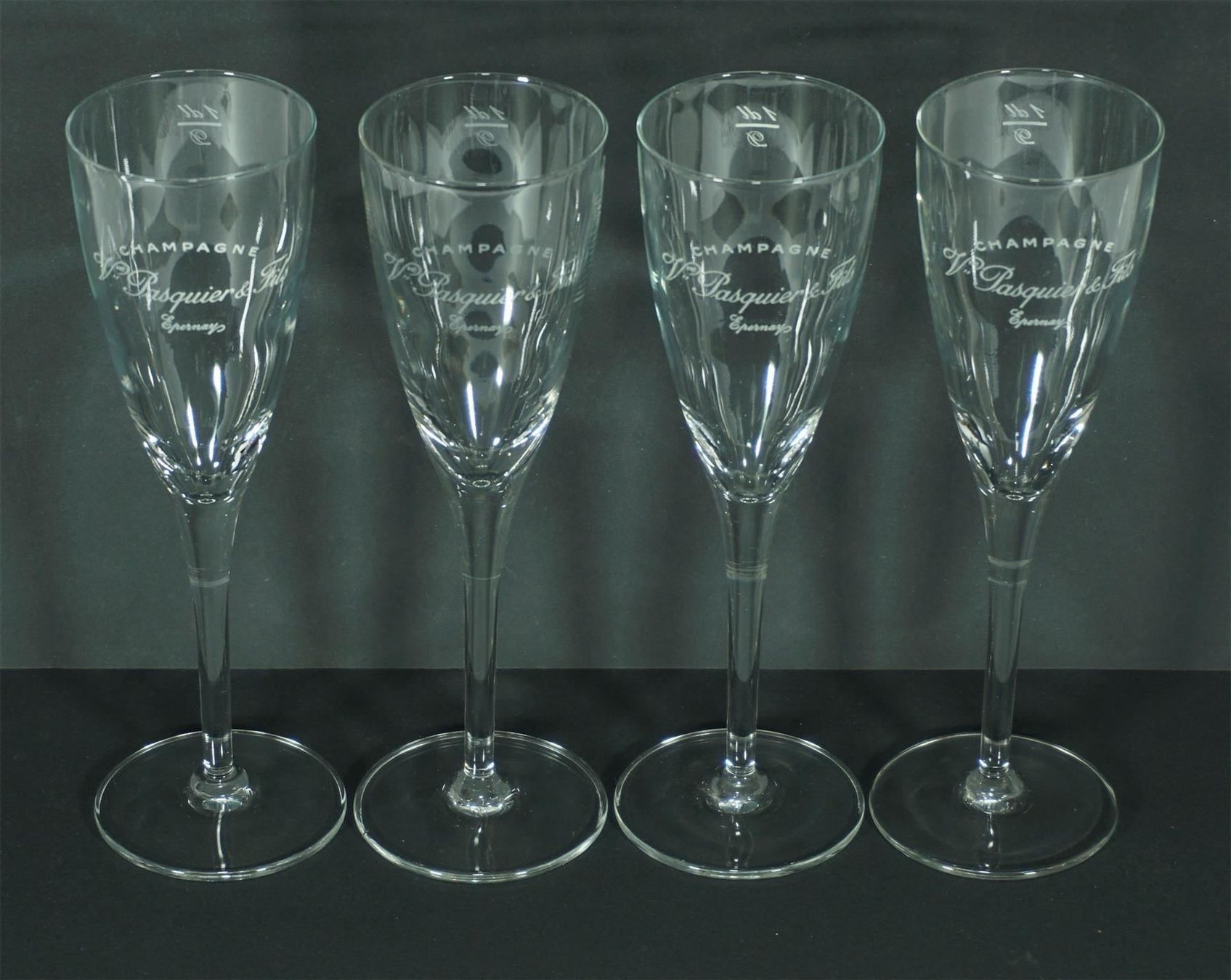 Bicchieri: 4 Champagner Gläser V. Pasquier & Fils – Usato da Meggen venduto da Brockitare 1