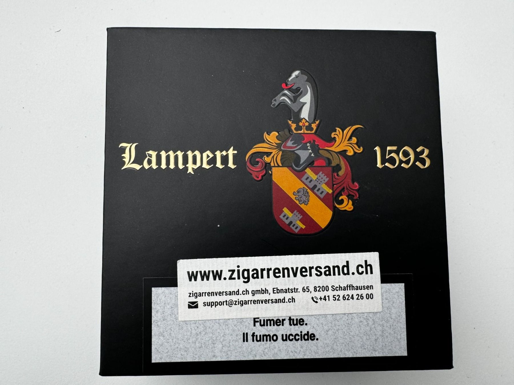 Altri Prodotti per fumatori: Sehr schöne & elegante Zigarren-Box Lampert 1593 – Nuovo (secondo la descrizione) da Unterengstringen venduto da Tnovus 2
