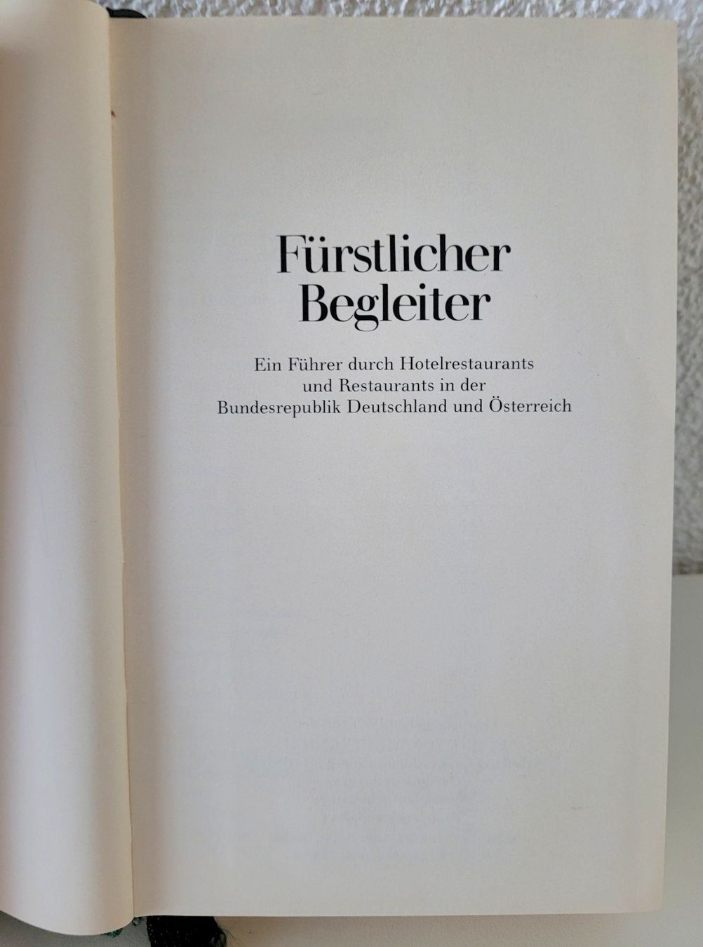 Bücher: Fürstlicher Begleiter – Gebraucht aus Oberuzwil von rtr_wp6m 1