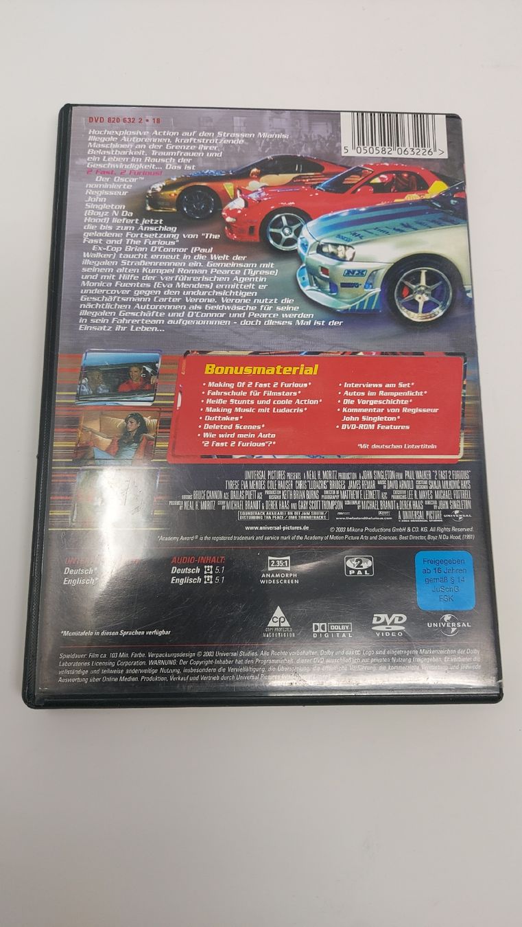Tutti i DVDs: 2FAST - 2 FURIOUS (Teil 2) – Usato da Meisterschwanden venduto da phaus38 2