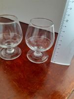 3 Gläser, alle geeicht, Vintage
