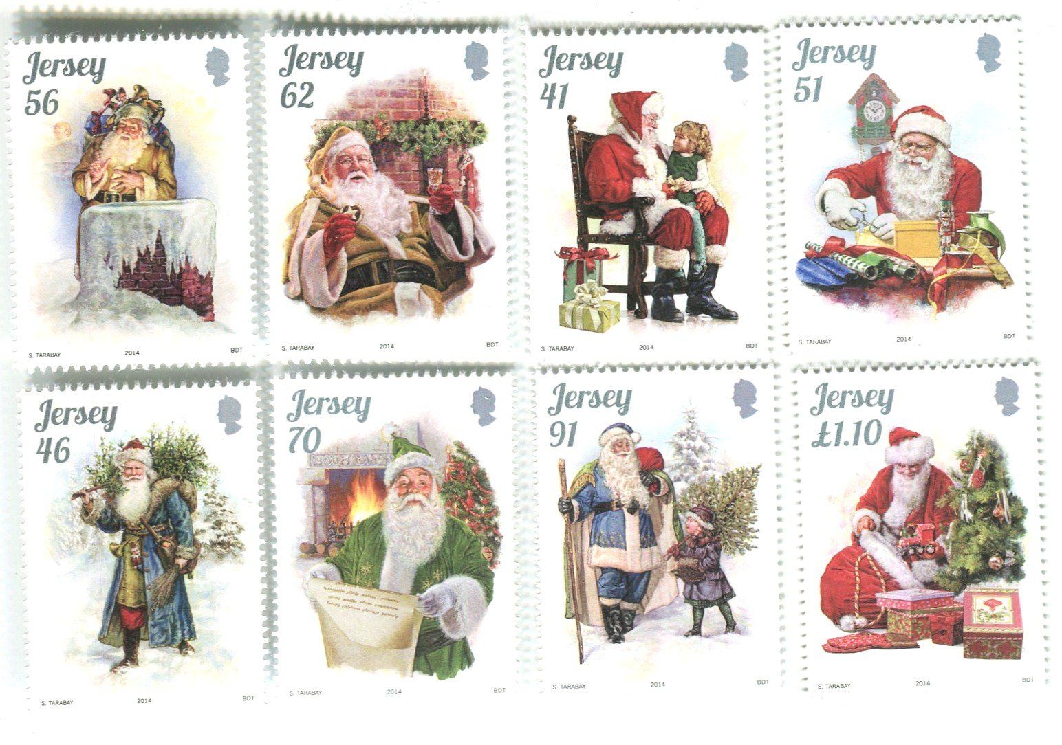 Tutti i francobolli: Briefmarken "Weihnachtsmann". Jersey – Nuovo e nell'imballaggio originale da Basel venduto da Butsch5