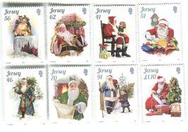 Briefmarken "Weihnachtsmann". Jersey