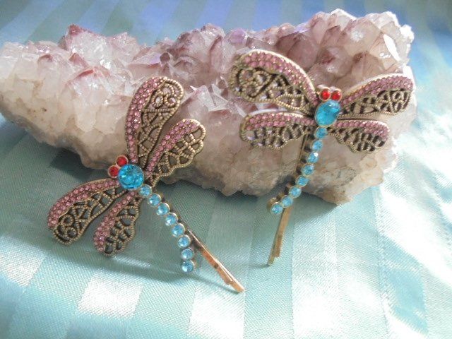 Accessori per capelli: 2 Libellen Haarschmuck – Nuovo (secondo la descrizione) da Hinwil venduto da Glasperlen