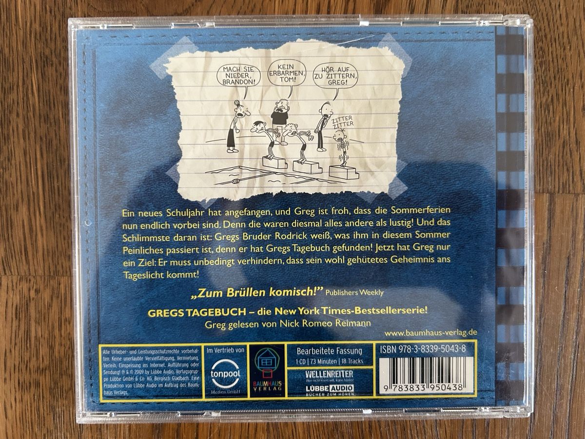 CD: Gregs Tagebuch 2 Gibt's Probleme  Hörbuch CD  – Usato da Wolhusen venduto da eve_m6cg 2