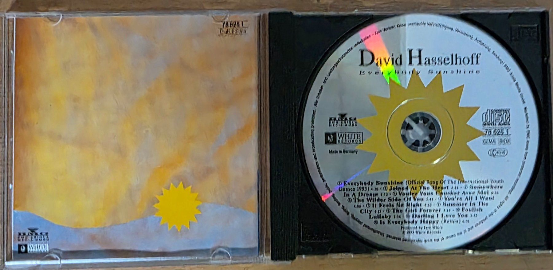 CD: David Hasselhoff CD – Everybody Sunshine – Usato da Root venduto da atelier22 1