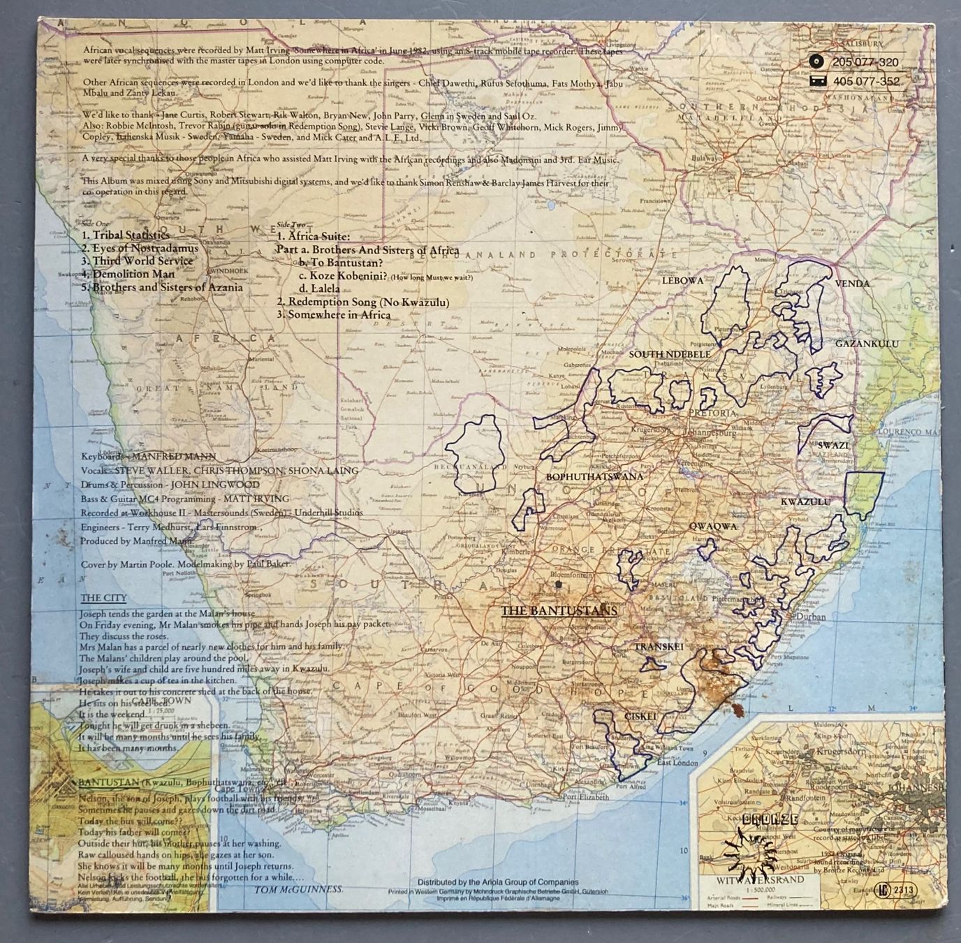 Dischi in vinile: MANFRED MANN'S EARTH BAND - SOMEHERE IN AFRIKA – Usato da Poliez-Pittet venduto da Newtown-Records 1
