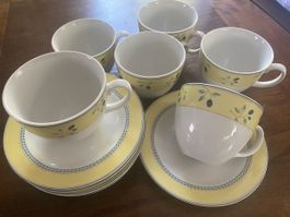 6 Stk Tasse Porzellan Royal Doulton "Blueberry"