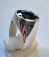 Weissgold Safir Ring