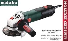 Metabo Winkelschleifer 1250 Watt W 12-125 Quick