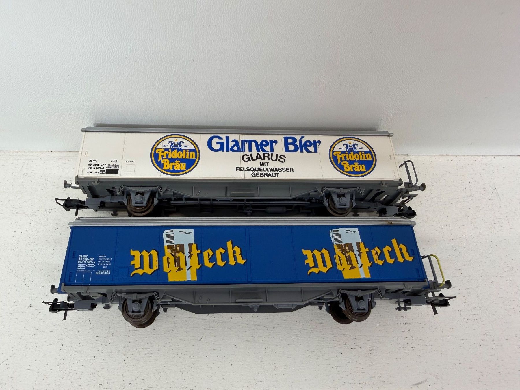 Roco Modellini di ferrovie: Spur H0 Roco 2er Set SBB Schweizer Biere DC – Usato da Büsserach venduto da ModellbahnDepot 2