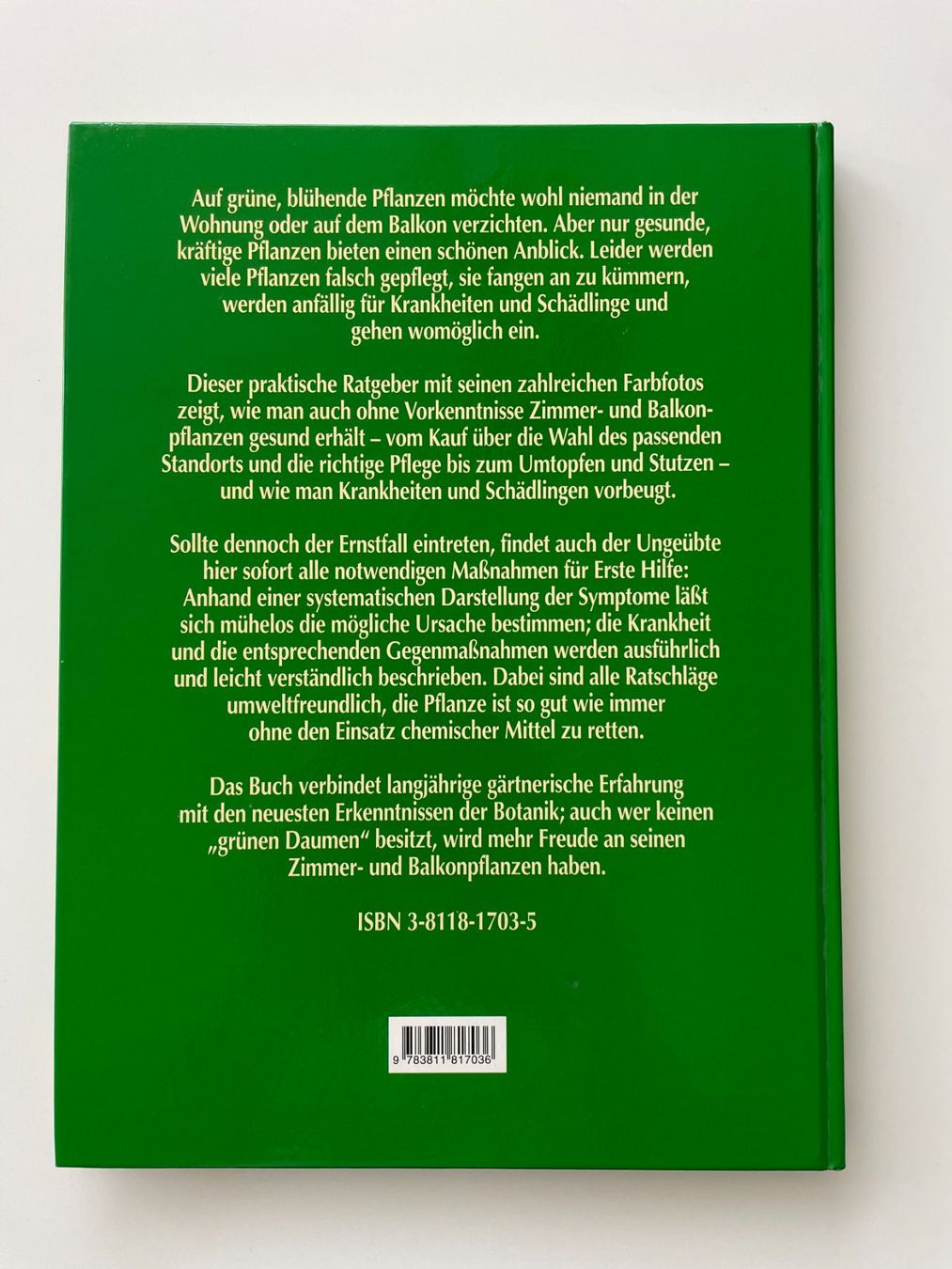 Libri: Buch "Gesunde Zimmer und Balkonpflanzen" – Nuovo (secondo la descrizione) da Lachen SZ venduto da portbrin 1