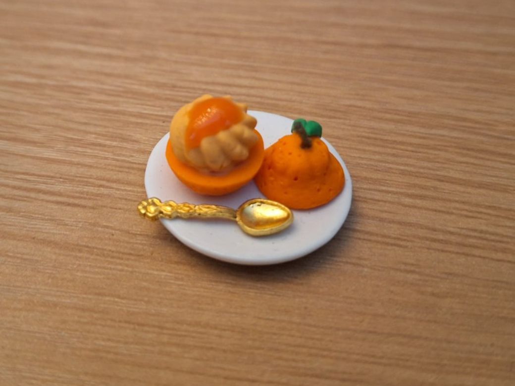 Case e mobili per bambole: Handmade Orangensorbet – Nuovo (secondo la descrizione) da Zürich venduto da HandmadeTinyFood 3