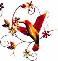 🌺 Kolibri-Wandornament – Farbenprächtiges Highlight! ✨💫
