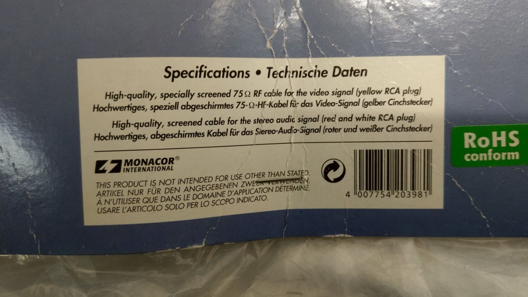 Kabel: V-Verbindungskabel, 10m (x586) – Neu (gemäss Beschreibung) aus Däniken SO von Profog1 1