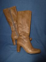 DESIGNER STIEFEL ECHTLEDER ECCO GR 37 ABSATZ FESTES LEDER