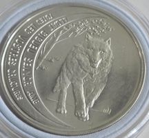 Silbermünze Andorra 1995 1 Unze Wolf