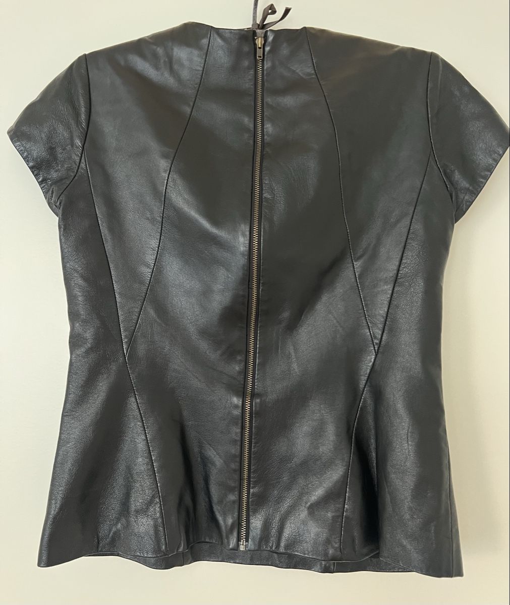 Top: Charlotte Ronson Leather Top, Size 8, Excellent Condition! – Usato da Zürich venduto da son_f7qw 1