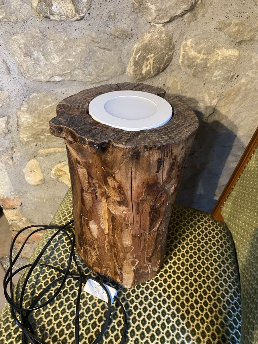 Lampade: Lampe aus Holzstamm – Usato da Müllheim Dorf venduto da chol7 2