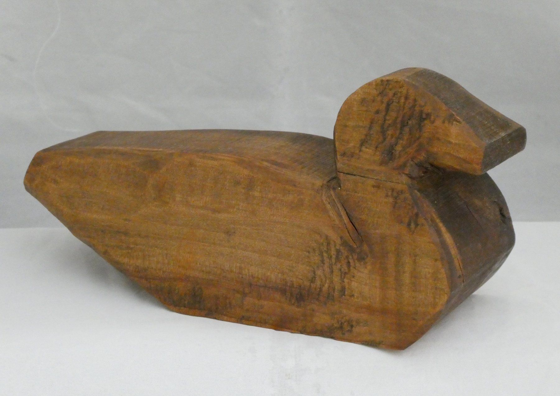 Sculture & Statue: Canard monoxyle en bois milieu 20ème siècle. – Usato da Fribourg venduto da will69 1