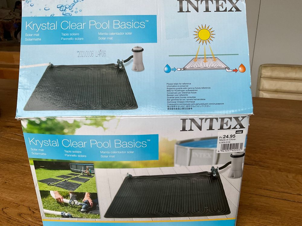 Intex Solarmatte 120x120cm Solar-Poolheizung | Kaufen auf Ricardo