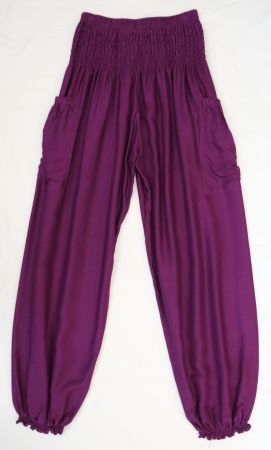 Pumphose Sommerhose bequeme Boho Schlupfhose aus Viskose