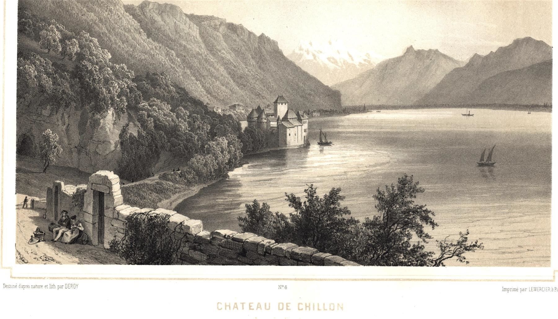 Incisioni: Chillon Tonlithographie von Deroy – Usato da Rafz venduto da Helvet32 1