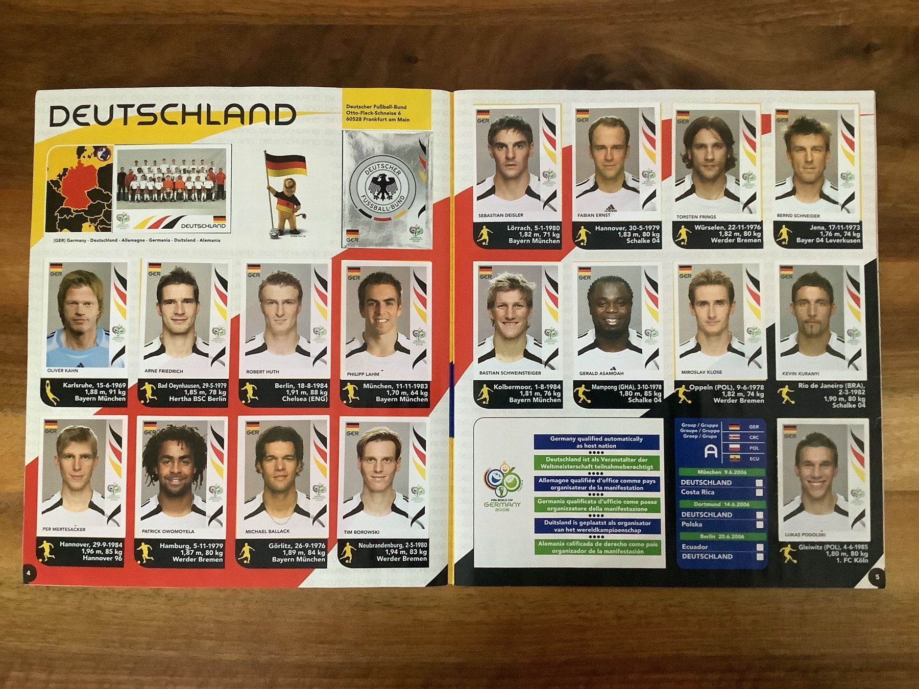 Panini Album: Panini Album WM 2006 – Usato da Bonstetten venduto da Lia29 1