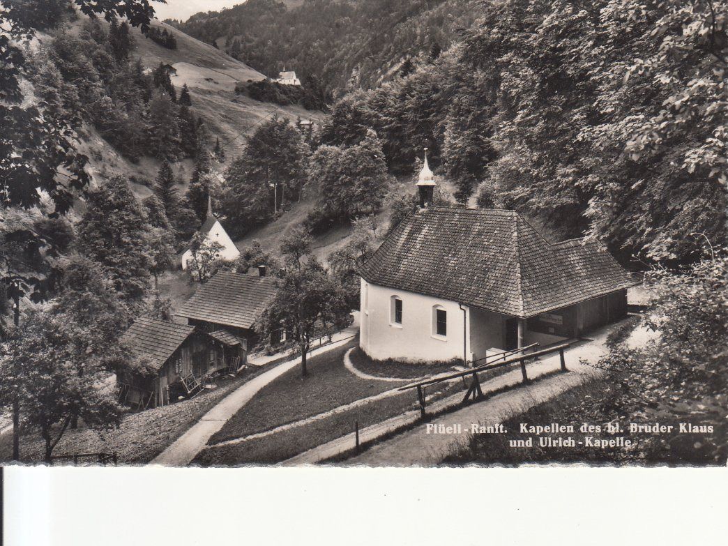 Cartoline postali: Flüeli Ranft 1950 – Usato da Bürglen TG venduto da StampGraf
