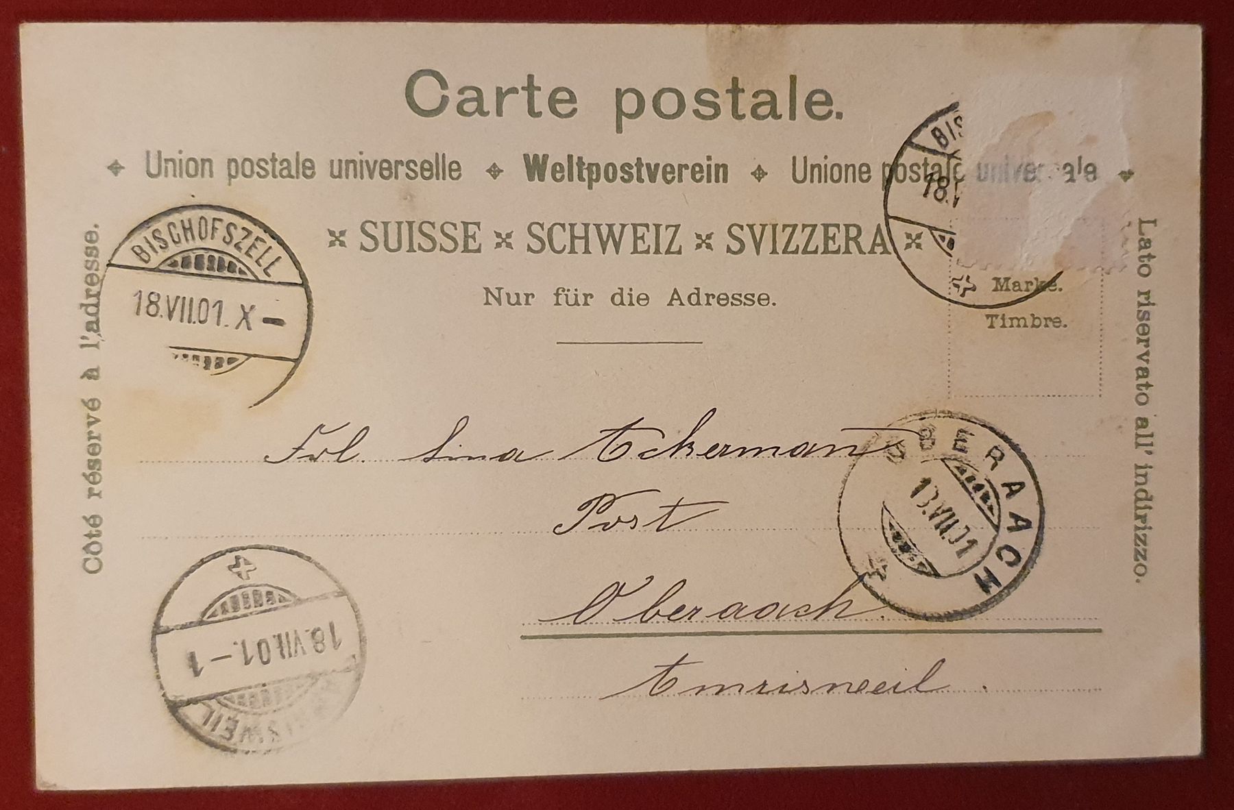 Cartoline postali: Gruss aus St.Gallen 1901 – Usato da Kreuzlingen venduto da Rschweiz1 1