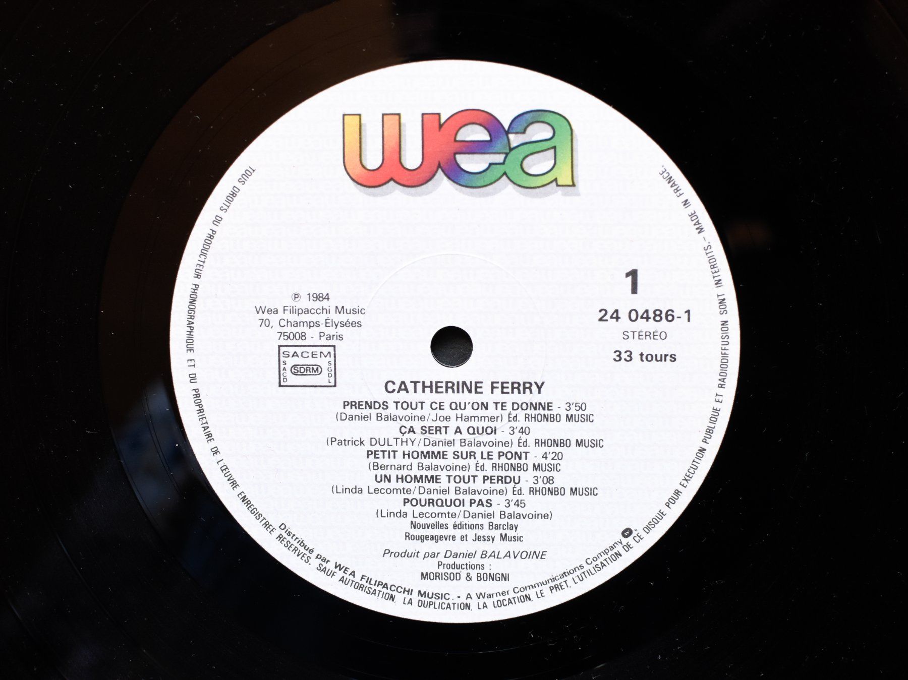 Dischi in vinile: Catherine Ferry (Daniel Balavoine) – Usato da Belmont-sur-Yverdon venduto da ag97 2