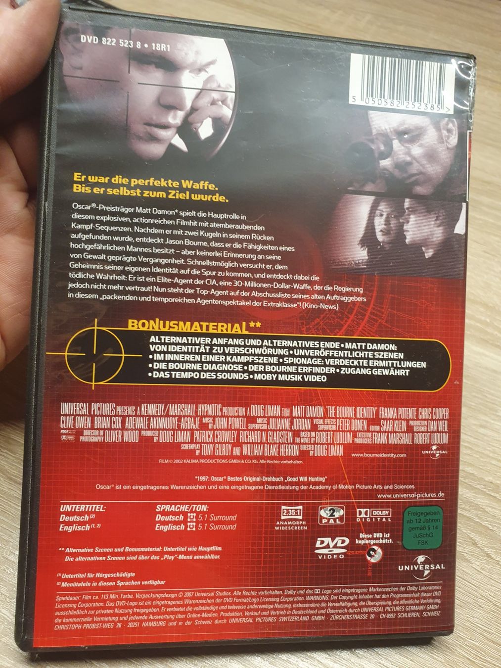 Alle DVDs: Die Borne Identität Matt Damon DVD 12 – Gebraucht aus Zürich von Alibaba1234 1