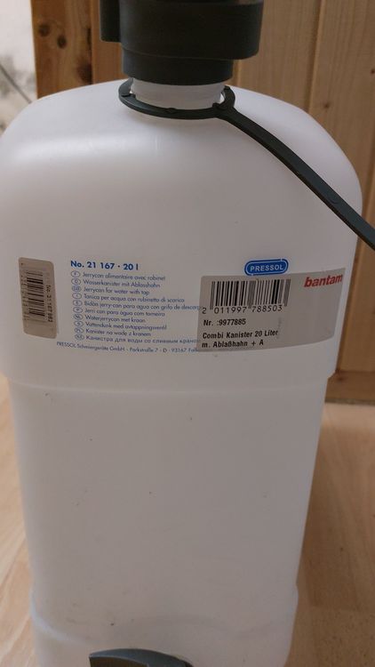 Jerrican Pressol 20 Litres Avec Tuyau Flexible - Pour Hydrocarbures, Dimensions 385x229x410 Mm