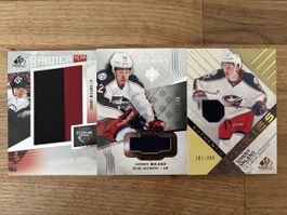 2 x Game Jersey und 1 x Banner Card Sonny Milano