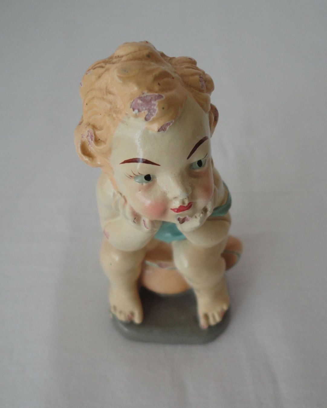Figuren: Keramik-Figur Kleinkind auf "Töpfchen" – Gebraucht aus zürich von parts5060 3