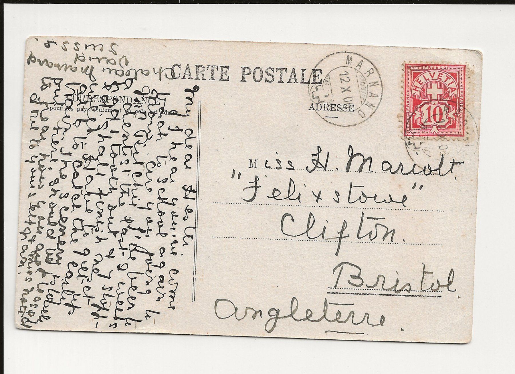 Cartoline postali: AK 1906 Cabane Rambert  ,  Petit Muveran VD – Usato da Greifensee venduto da 315WDO 1