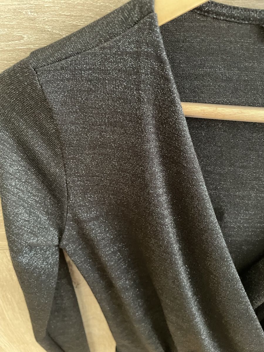 Only Top: ONLY Wickelbody, Schwarz, Glitzer, Gr. S - – Usato da Oberwil BL venduto da Petermib 2
